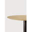 Blend dining table - varnished oak top - brown - Dark Bronze base - round 70/70/76-1308569482-1281196177