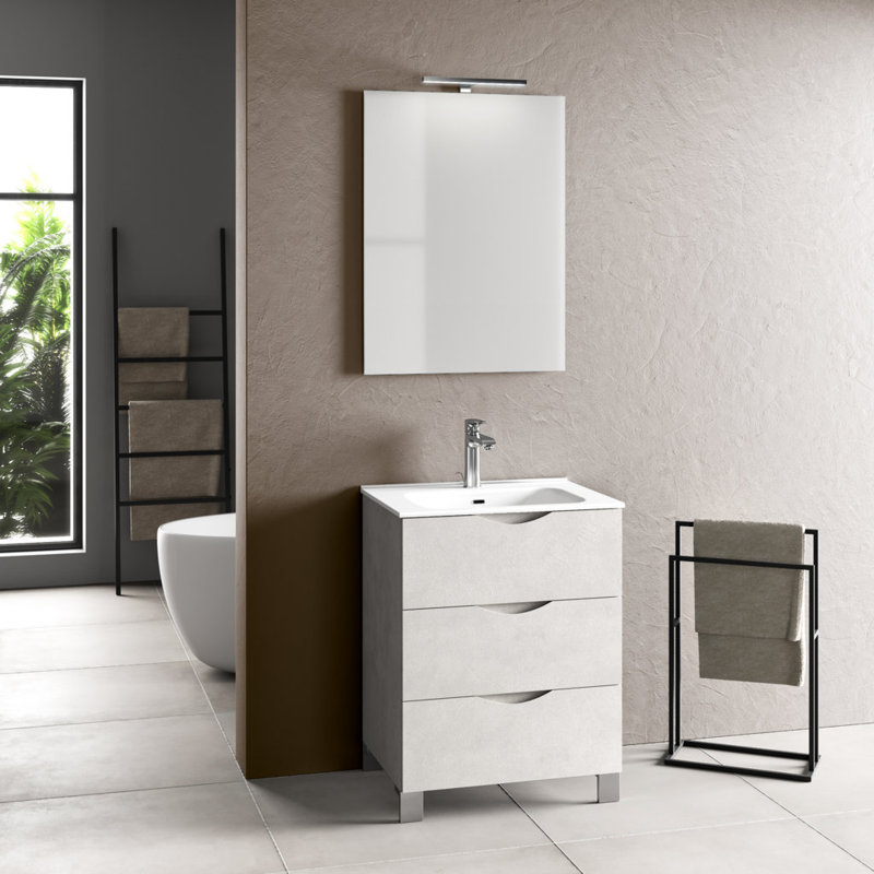 Wealdstone Vanity & Mirror Set, White