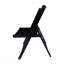 Chaise pliante en bois à lattes Furniture - noir, ensemble de 4, chaise pliante