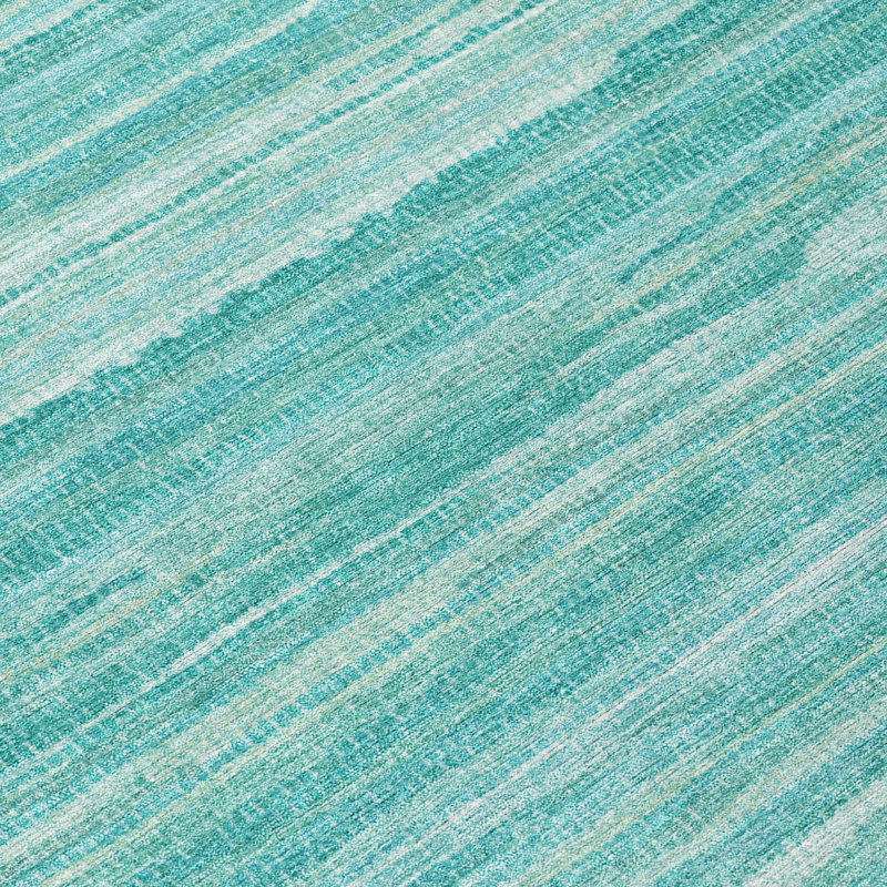Tapis intérieur / extérieur lavable à la machine Chantille ACN2717, Turquoise, 1 pi 8 po x 2 pi 6 po