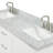 Hamlet 67'' Double Bathroom Vanity with Carrara Marble Top-93068147