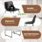 Evre Bar Stools Set of 2, PU Leather Counter Height Bar Stools,  Modern Barstools with Metal Legs and Footrest, Urban Armless Dining Chairs with Backrest for Kitchen Island-1223225638-1223225637