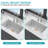 White Single Bowl Kitchen Sink, 32", Dual Mount, Deep Basin, Thermal Shock - 32 Inch , Stain