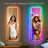 Denekia Lighted Full Length Mirror Wall Mounted Mirror, RGB Colour Changing LED Lights Mirror-93832059
