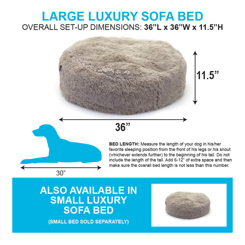Coussin de lit pour chien large confortable Calera