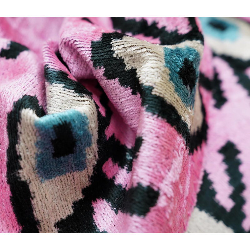 Velvet Throw Pillow, Pink