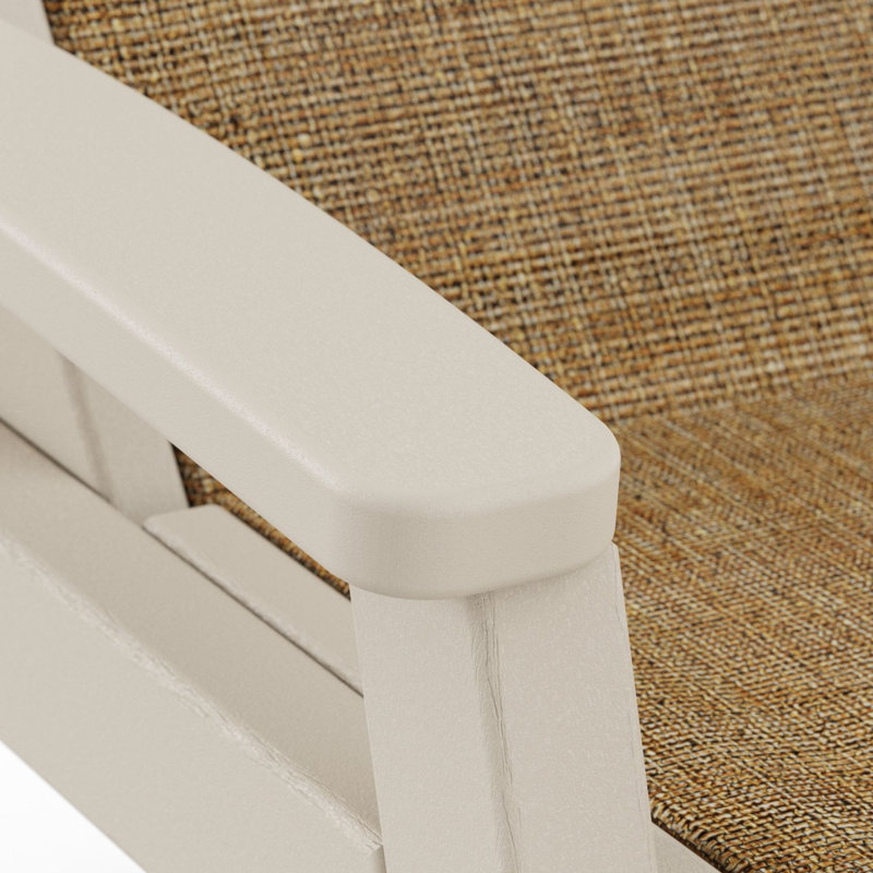POLYWOOD Coastal Chaise with Wheels, Dune Burlap Revolution®, Sand
