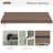 13' X 10' Retractable Awning, 280Gsm UV Resistant Sunshade Shelter For Deck, Balcony, Yard, Coffee-125181373-125181355