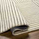 Rectangle Striped Hand Tufted Wool Area Rug in Gray