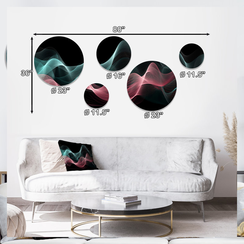 Abstract Wall Decor on Metal