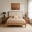 Table de chevet rectangulaire en bois massif 23,62 po avec 3 tiroirs de rangement pour la chambre à coucher, ensemble de 2-125966671