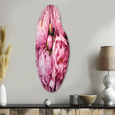 Sherwin - Floral Curved Shape Assymterical Metal Wall Art