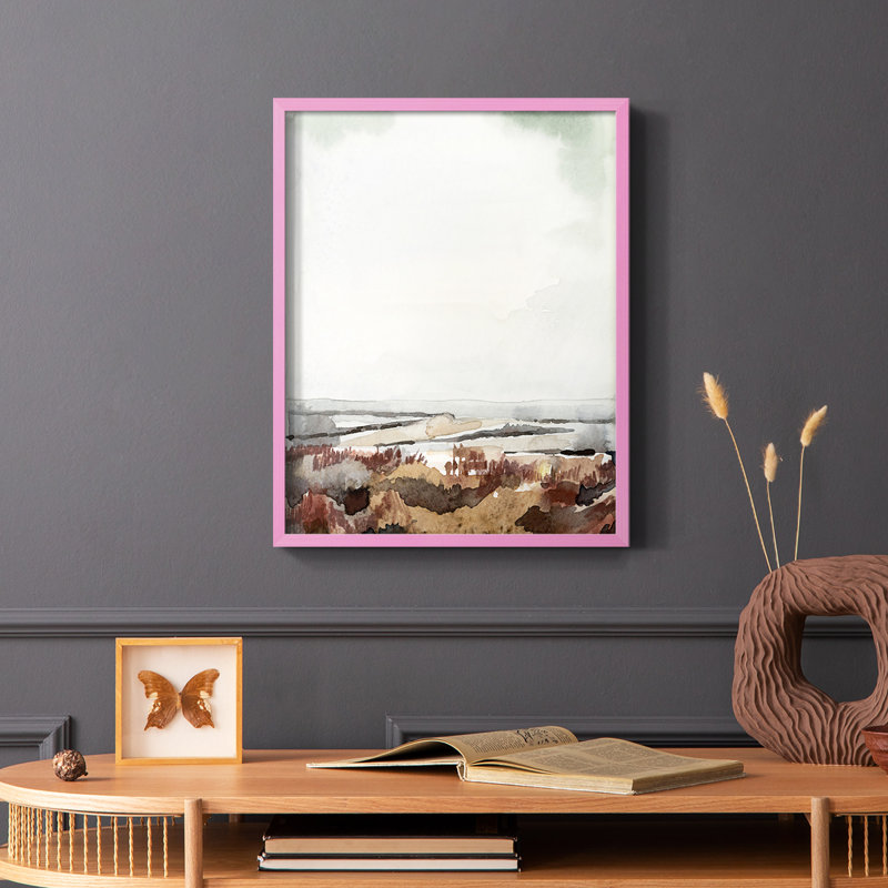 Coastal Inlet Study I, reproduction encadrée - bois massif, H 28 po x l 22 po, Noir
