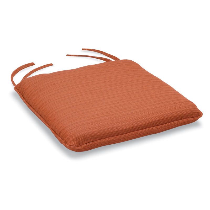 Coussin de bar d'extérieur Sunbrella Bar, Papaye Dupione, H 1,75 po x l 17,5 po x P 19 po