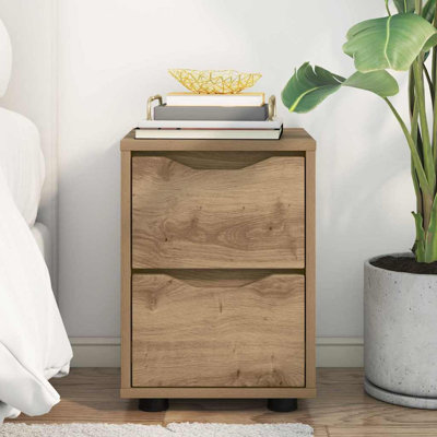 30.5cm W Manufactured Wood Bedside Table
