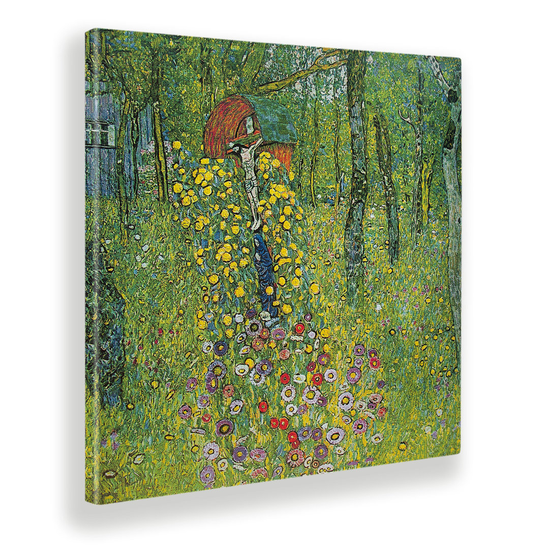 Leinwandbild Countryside Garden with Crucifix von Gustav Klimt