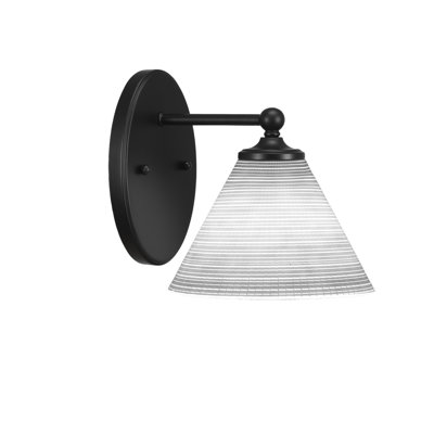 Aitkens Wall Sconce Shown With 7" White Matrix Glass