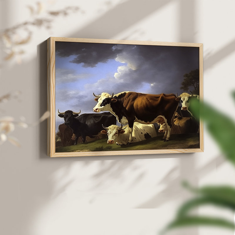 Faune - XXXVI - Reproduction encadrée - Restickable, H 8 po x l 10 po, Naturel
