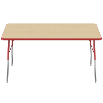 Rectangle T-Mold Adjustable Height Activity Table