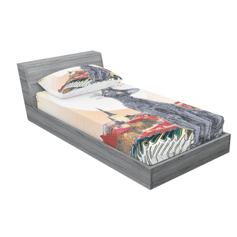 Microfiber Sheet Set, Twin XL Sheet Set with Fitted Sheet