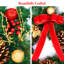 Couronne de noël artificielle 24" en plastique