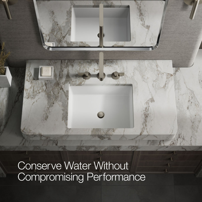 Components Tallbathroom Sink Spout with Row Design, Brushed Nickel