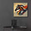  'Horse Head Abstract' by Rey Klimt Acrylic Glass Wall Art, 12" x 12"