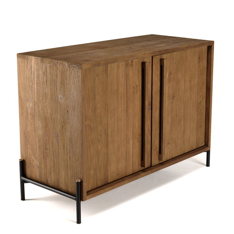 Ksean 101cm Solid Wood Sideboard