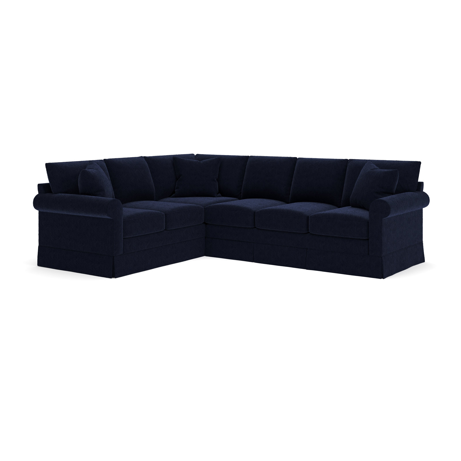 Friedman L-Sectional, Left Hand Facing, Bella Toast Performance Velvet