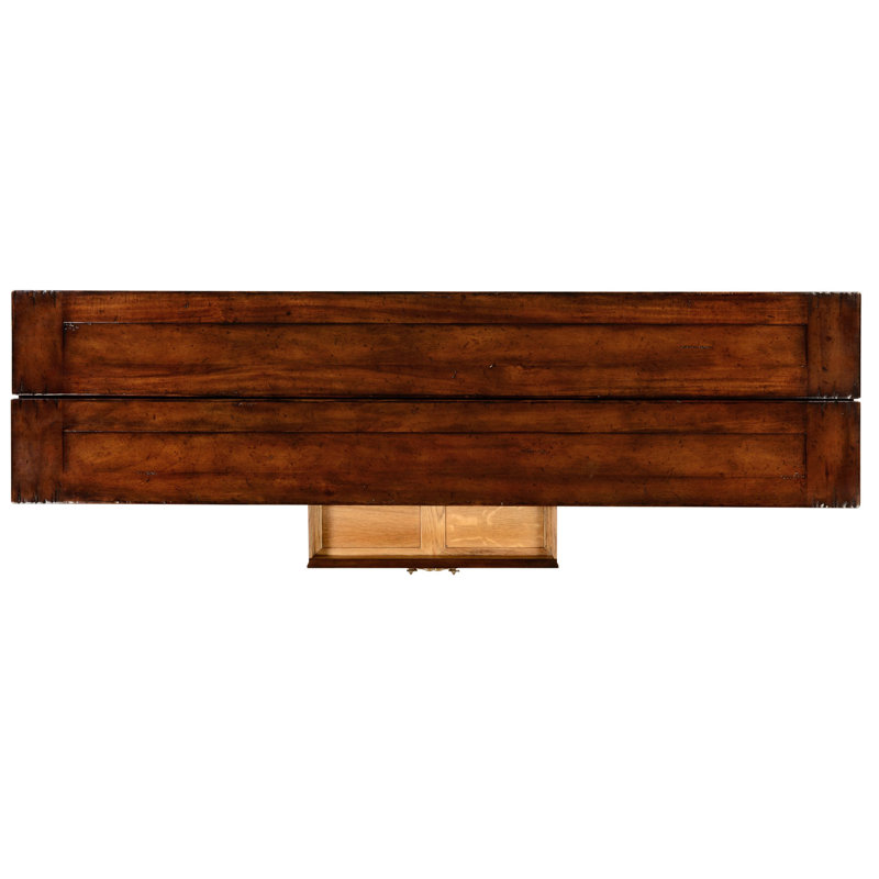 Country Farmhouse Walnut Wood Dining Table