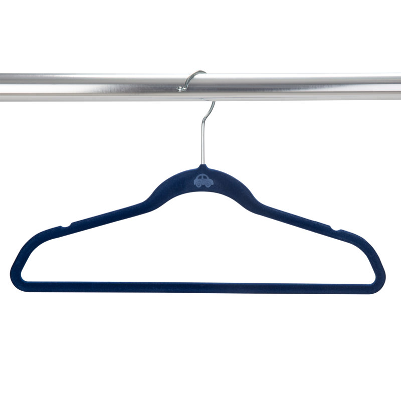 Cintre en plastique antidérapant pour enfant / robe / chandail Timothy, Bleu marine, 25