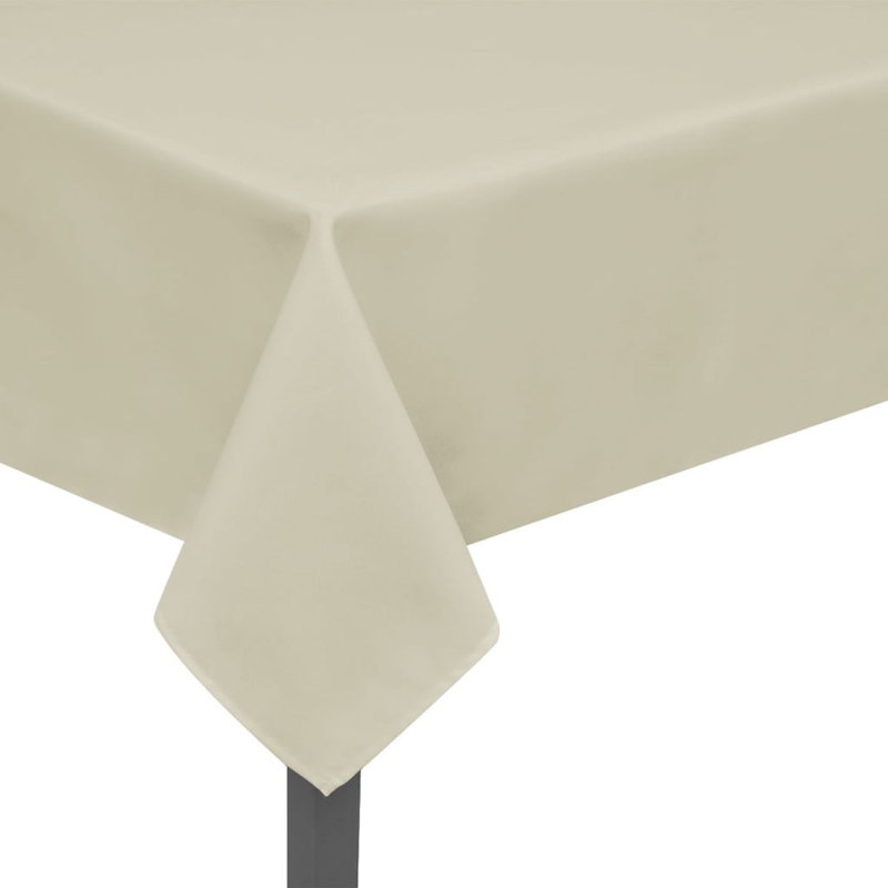 Housse de table vidaXL 100% polyester blanc, L 51,2 po x L 74,8 po
