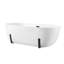 Baignoire de trempage autoportante en acrylique