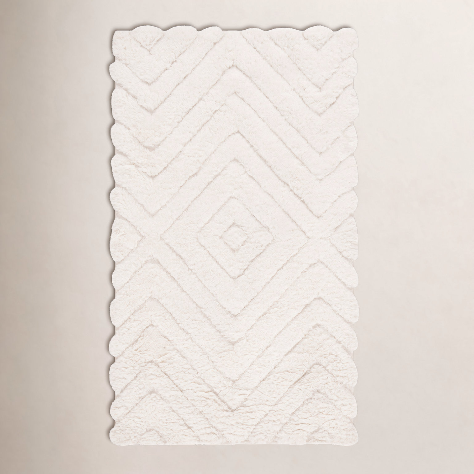 Dabria Hand-Woven Chevron Wool Rug, Rectangle 3' x 5'