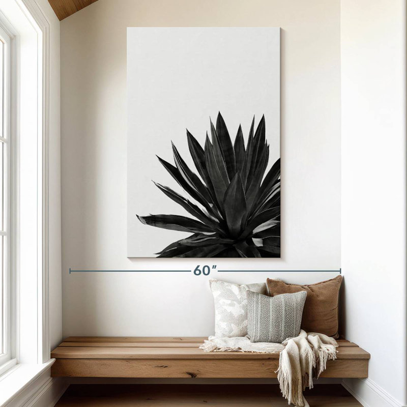 Harnek Agave Cactus BW, 51" H x 34" W