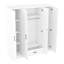 Armoire contemporaine à 4 portes avec 1 tiroir pour la décoration de chambre à coucher