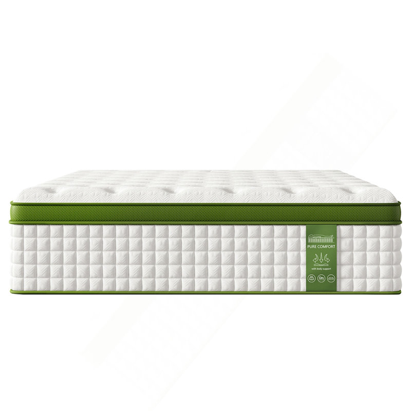 Queen Mattress, 14 Inch Hybrid Mattress In A Box With Gel Memory Foam And Pocket Springs, Pressure Relief & Motion Isolation, Certipur-Us Certified, No Odor
