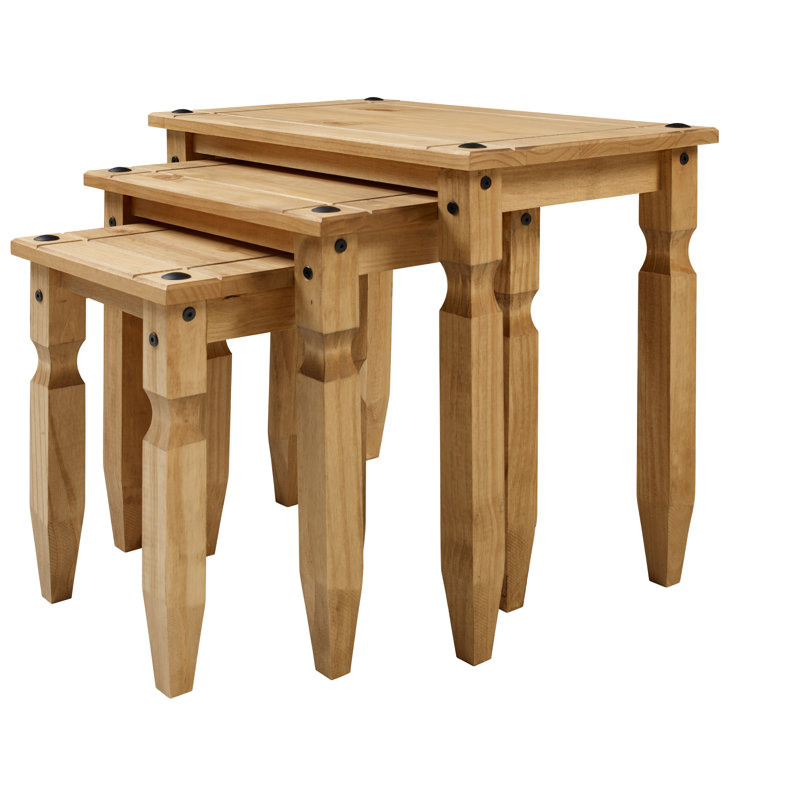 Bridewell 3 - Piece Solid Wood Living Room Table Set