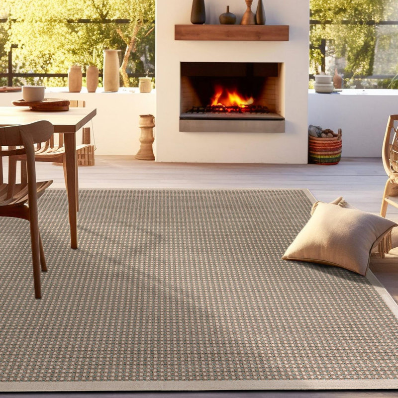 Gourlie Indoor / Outdoor Rug, Square 7'10"