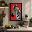 Zebra Portrait Modern - Wrapped Canvas-828708105-828708108