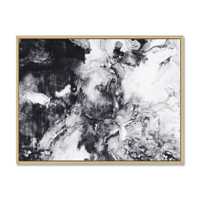 «Blue Blue and White», impression sur toile, H 30 po x l 40 po, Toile avec cadre en érable