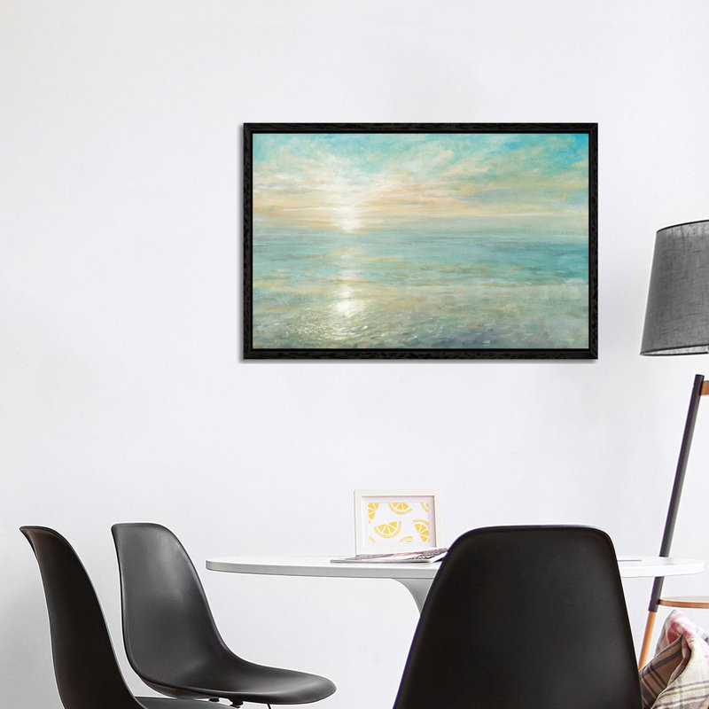 Sunrise - Wrapped Canvas Print, 152.5 cm H x 101.5 cm W, Black Floater Framed