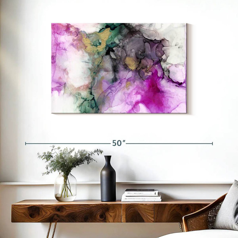 Avery Magenta Expression I, 24" H x 36" W