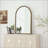 Arched Vanity Mirror with Gold Frame