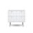 Chrisman Night Stand With 2 Drawers In White & Chrome Finish
