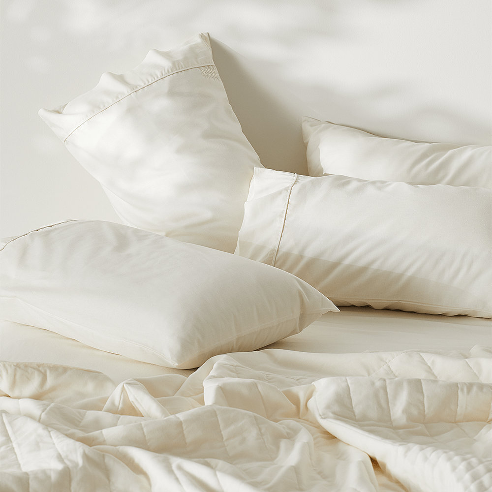 Pillowcase, Full / Double Pillowcase + Pillowcases 2 Standard, Stone