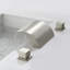  Robinet de baignoire cascade pour salle de bain à 3 trous, robinet de salle de bain romaine, nickel brossé