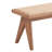 Alinna Bench with Rattan Seat in Natural