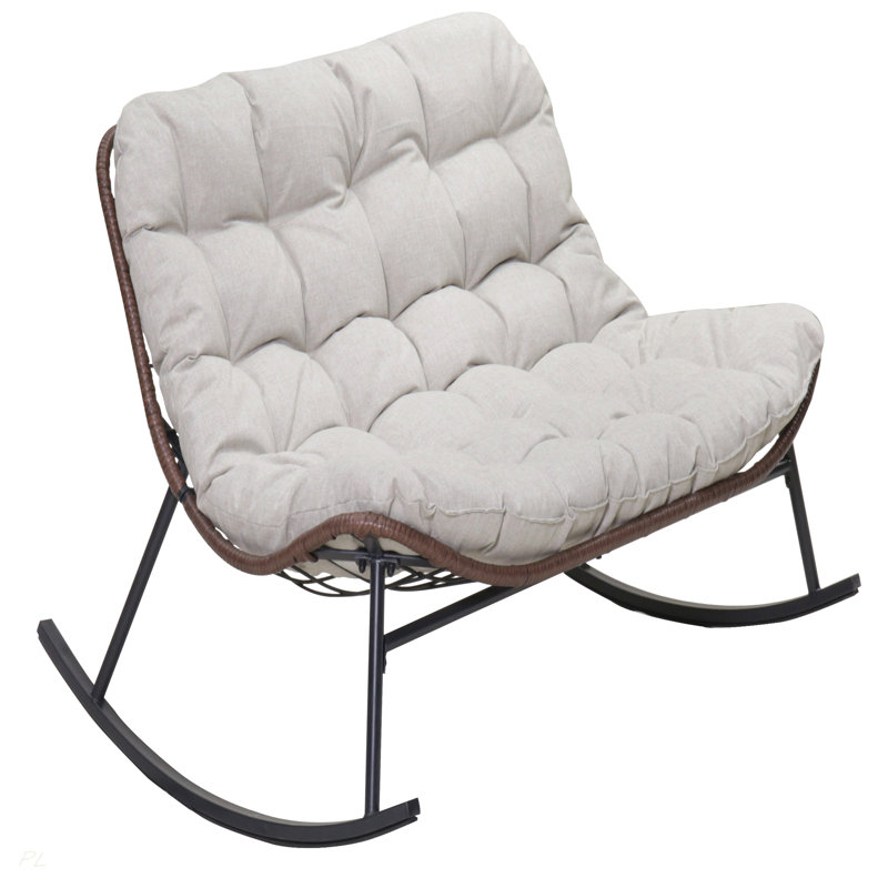 Double chaise berçante Papasan