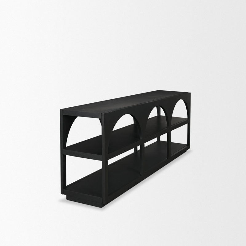 Bloomdale Solid Wood Console Table, Black